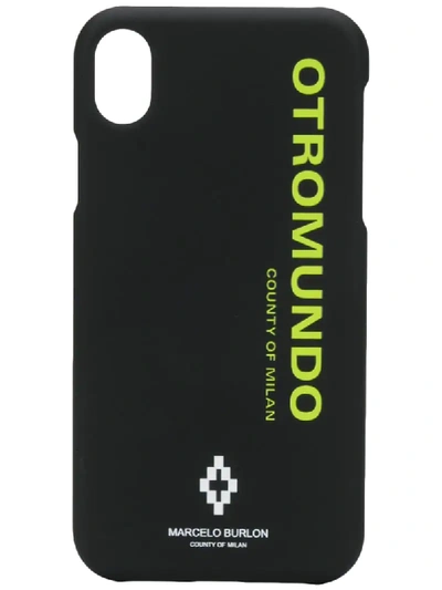 Shop Marcelo Burlon County Of Milan Otromundo Iphone Xr Case In Black