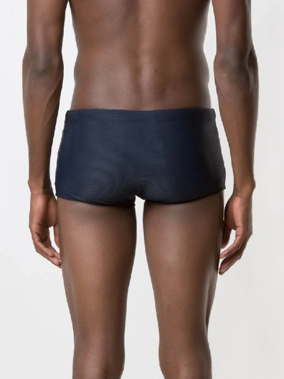 Shop Track & Field Ribbed Trunks In Blue