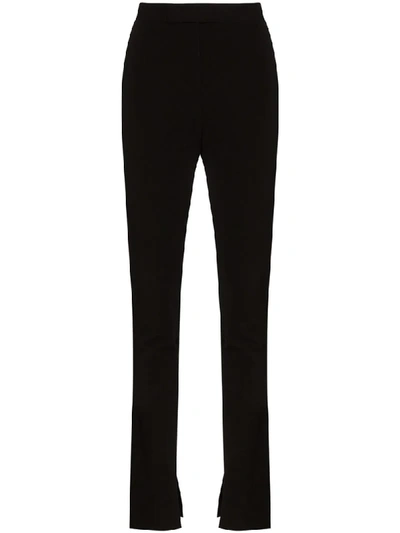 Shop Helmut Lang Rider Stretch-cotton Skinny Trousers In Black