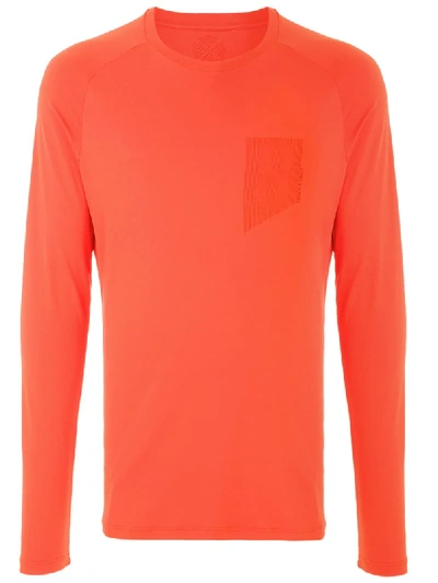 Shop Track & Field Corrida Uv Tech T-shirt In Orange