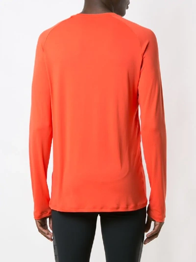 Shop Track & Field Corrida Uv Tech T-shirt In Orange