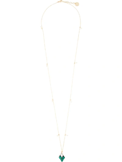 Shop Anton Heunis Geometric Pendant Necklace In Gold