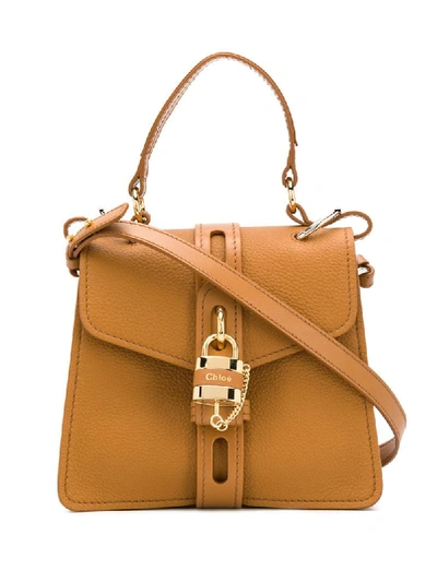 Shop Chloé Small Aby Day Shoulder Bag In Brown