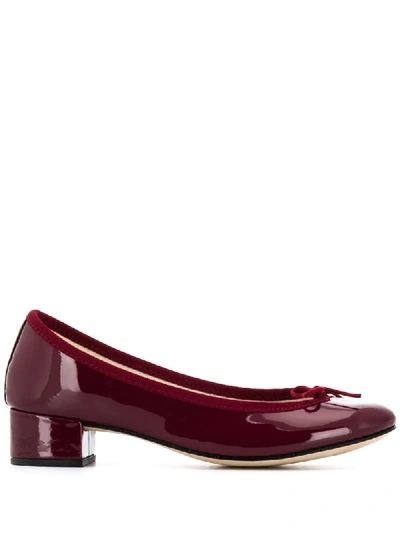 Shop Repetto Ballerinas Mit Blockabsatz In Red