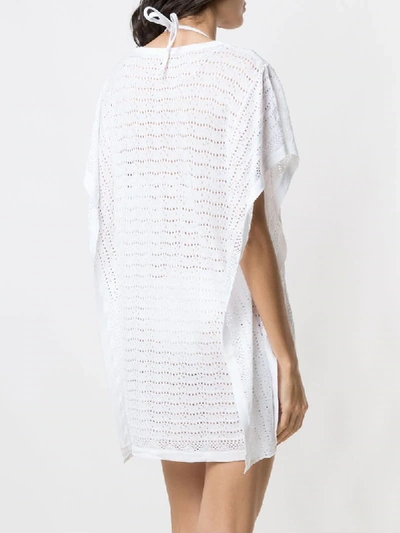 Shop Track & Field Knitted Lace Kaftan In White