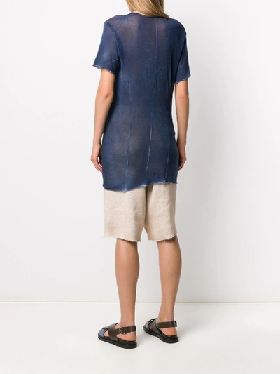 Shop Avant Toi Short-sleeve Oversized T-shirt In Blue