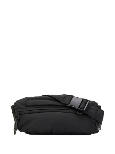 Shop Ganni Logo Patch Belt Bag In Black