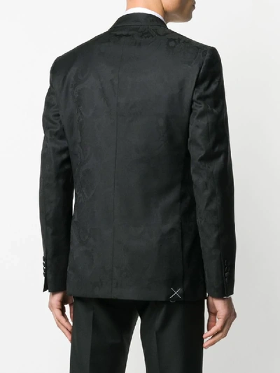 Shop Etro Long Sleeve Button Down Jacket In Black