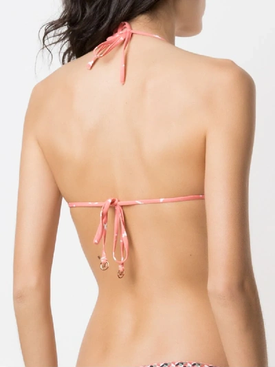 Shop Track & Field Zig Zag Bikini Top In Pink