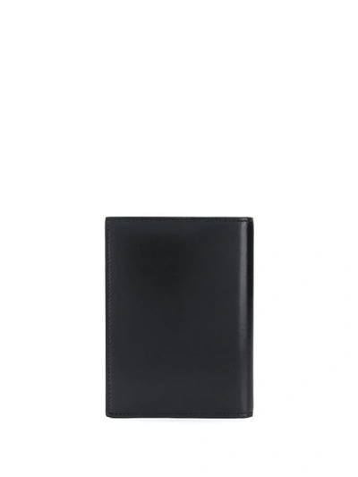 Shop Saint Laurent Logo Plaque Passport Case In Black