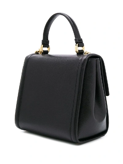 Shop Ferragamo Vara Bow Shoulder Bag In Black