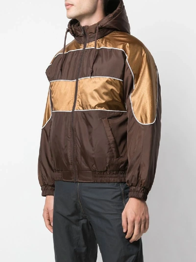 Supreme Sports Piping Puffy Jacket In Brown | ModeSens