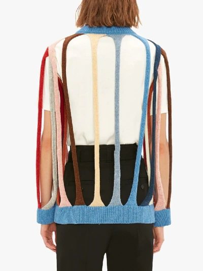 Shop Jw Anderson Tubular Knitted Jumper In Blue