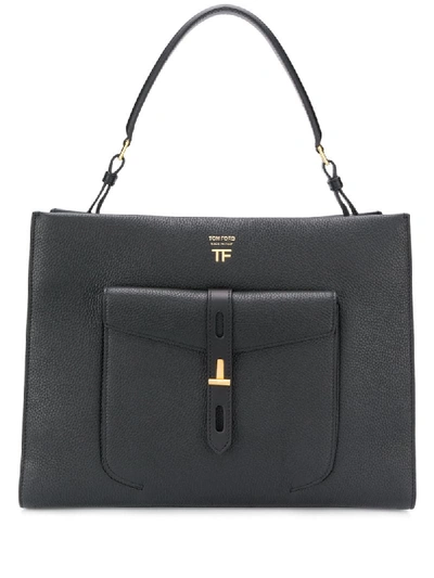 Shop Tom Ford One Handle Tote In Black