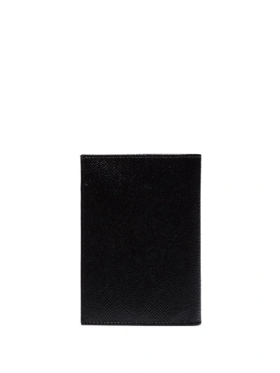 Shop Dolce & Gabbana Embellished Logo Plaque Passport Holder In Black