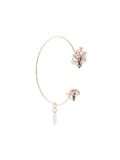 Shop Anton Heunis Floral Embellished Bracelet In Gold