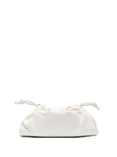 Shop Studio Amelia 1.1 Drawstring Leather Mini Bag In White