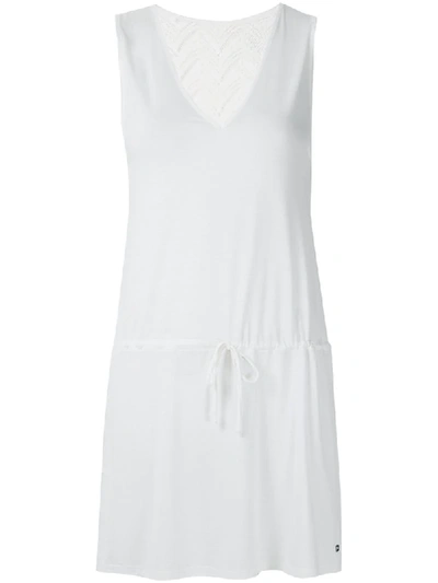 Shop Track & Field Lace Panel Short Dress In White