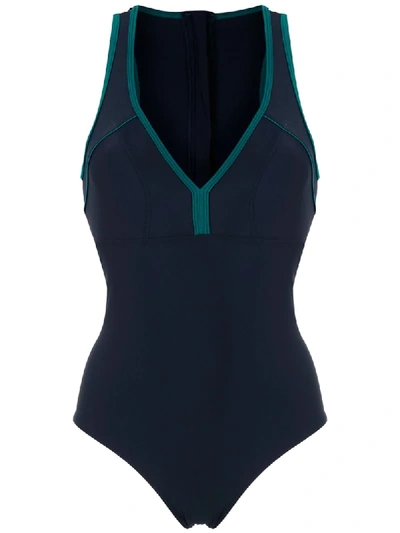 Shop Track & Field Mesh Tf Power Swimsuit In Blue