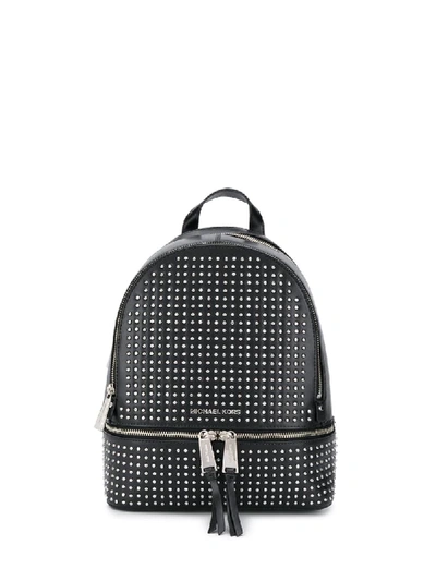 Michael Michael Kors Rhea Studded Leather Backpack In Black | ModeSens