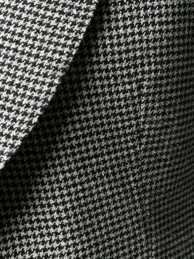 Shop Tom Ford Houndstooth Knitted Blazer In Black