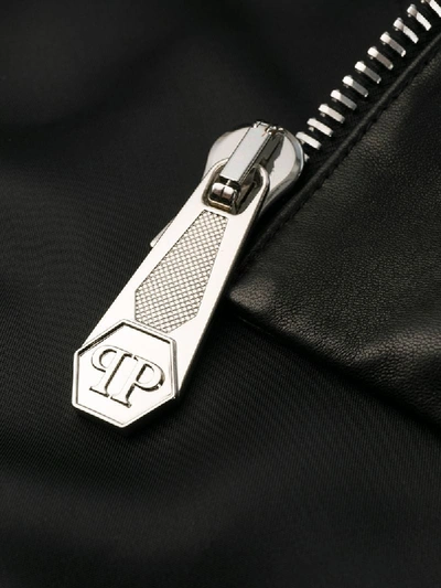 Shop Philipp Plein Moto Jacket In Black