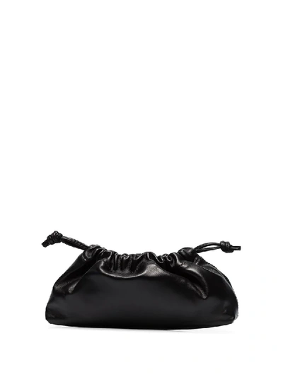 Shop Studio Amelia 1.1 Drawstring Leather Mini Bag In Black