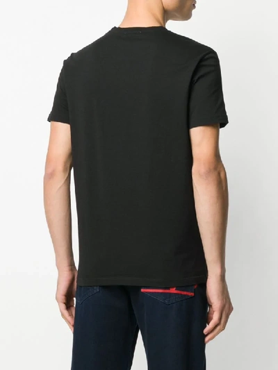 Shop Etro Short Sleeve Printed Logo T-shirt In Black