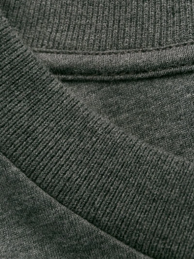 Shop Stella Mccartney Logo Stripes Sweatshirt In Grey