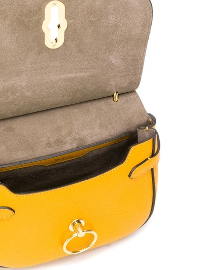 Shop Mulberry Amberley Small Satchel In Yellow
