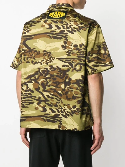 Shop Givenchy Camouflage Print Shirt In Green