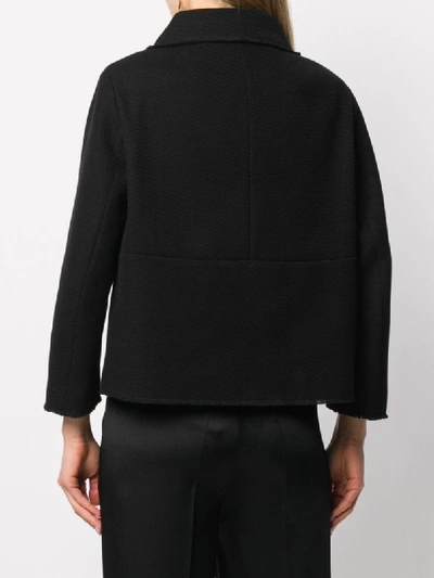 Shop Luisa Cerano Button-up Jacket In Black