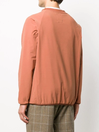 Shop Gramicci Logo Print Relaxed-fit Sweatshirt In Orange