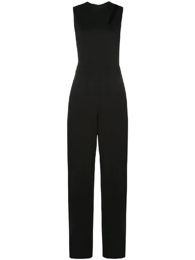 Shop Alice And Olivia Ivy Wide-leg Cutout Jumpsuit In Black