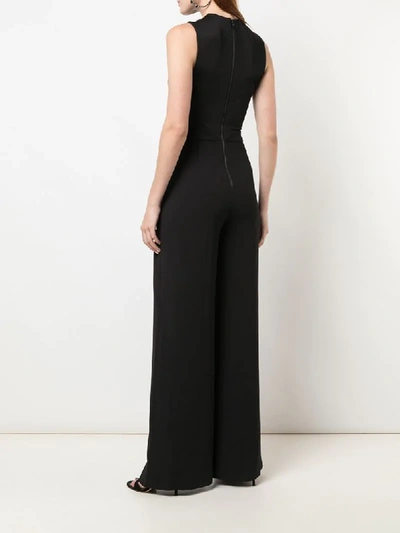 Shop Alice And Olivia Ivy Wide-leg Cutout Jumpsuit In Black