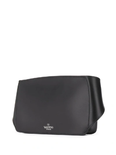Shop Valentino Vltn Logo Belt Bag In Black