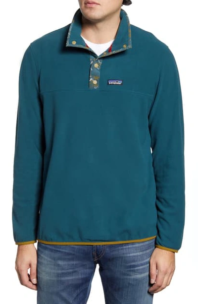 Shop Patagonia Micro-d Snap-t Fleece Pullover In Piki Green