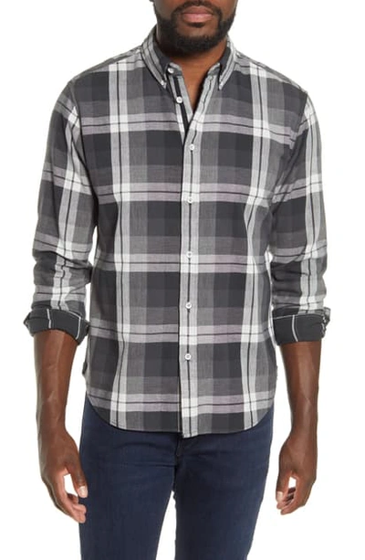 Shop Rag & Bone Fit 2 Tomlin Slim Fit Plaid Button-down Oxford Shirt In Black Multi