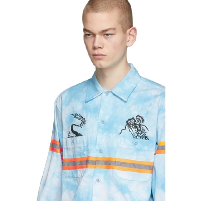 Shop Clot Blue Dickies Edition Tie-dye Work Shirt