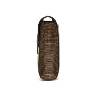 Shop Hunting Season Brown Small Lizard Clutch In Cognac