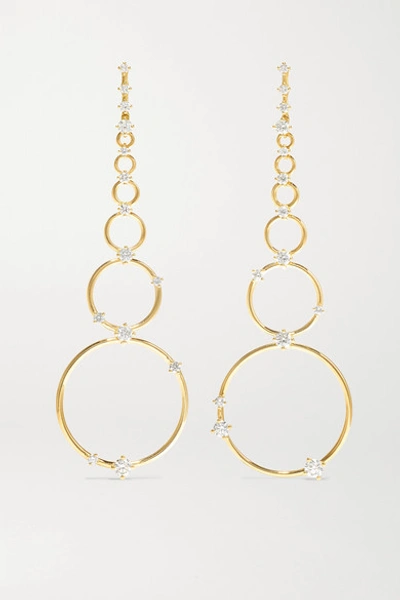 Shop Fernando Jorge Aerial Loops 18-karat Gold Diamond Earrings