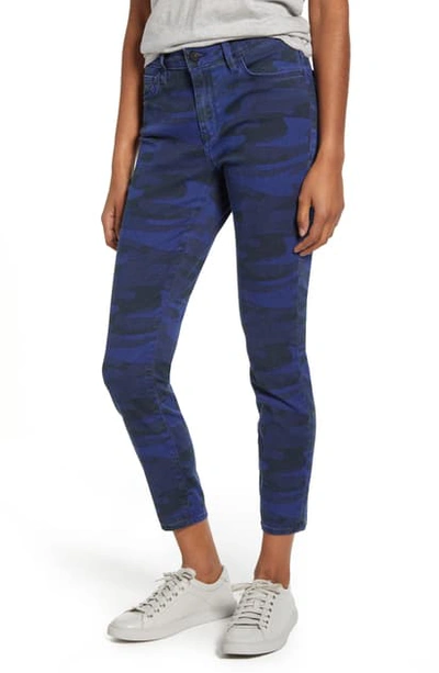 Shop Mavi Jeans Mavi Tess High Waist Ankle Super Skinny Jeans In Cobalt Camo