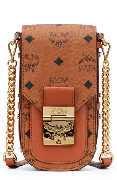 Shop Mcm Patricia Visetos Satchel