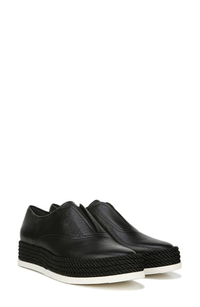 via spiga black slip on sneakers