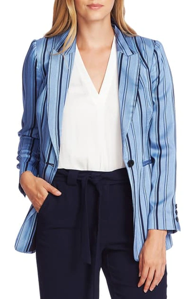 Shop Vince Camuto Stripey Interludes Blazer In Glacier Valley