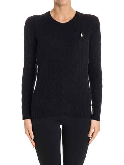 Shop Polo Ralph Lauren Wool And Cashmere Sweater In Black