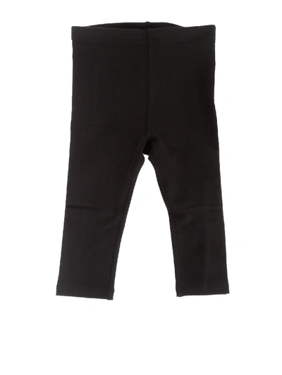 Shop Burberry Mini Krista Leggings In Black Jersey