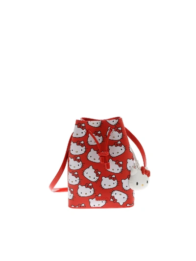 Shop Melissa Hello Kitty Mini Bucket In Red