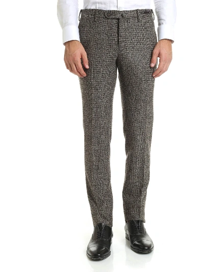 Shop Pt01 Brown And Green Wool Trousers
