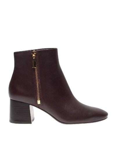 Shop Michael Kors Alane Ankle Boot In Barolo Color In Red